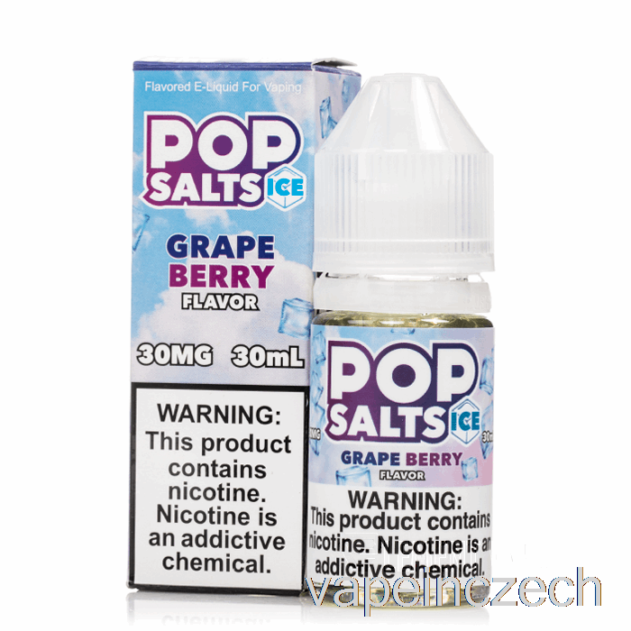 Ledové Hroznové Bobule - Popové Soli - 30ml 50mg Vape Bez Nikotinu